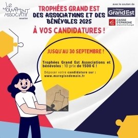 Trophées Grand Est Asociations : plus que 15 jours pour candidater