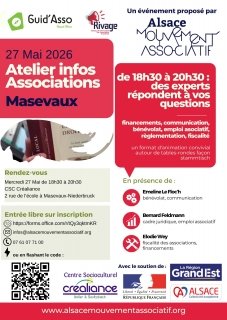 Atelier infos : Sainte-Marie-aux-Mines, Masevaux, Hoerdt