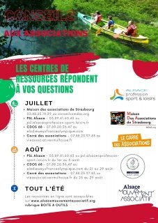 Conseils aux associations - Horaires d'été